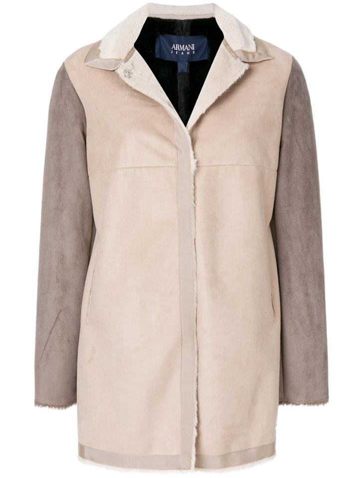 Armani Jeans Contrast Colour Jacket - Nude & Neutrals