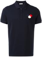 Moncler Short Sleeve Polo Shirt, Men's, Size: Small, Blue, Cotton