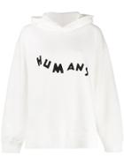 Mm6 Maison Margiela Humans Print Hoodie - White