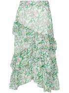 Dodo Bar Or Tiered Floral Print Skirt - Green