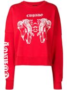 Marcelo Burlon County Of Milan Tattoo Print Sweatshirt - Red