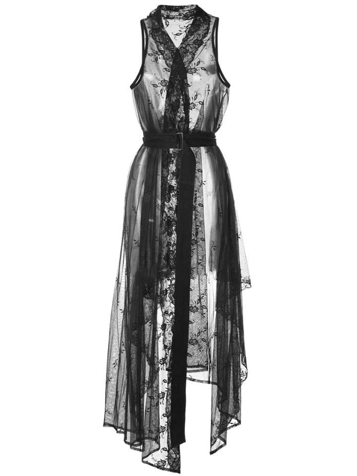 Ann Demeulemeester Lace Belted Wrap Dress - Unavailable