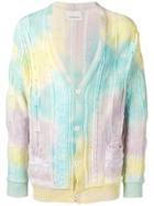 Laneus Tie-dye Print Cardigan - Blue