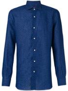 Isaia Polka Dot Shirt - Blue