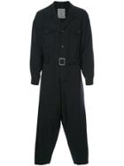 Yohji Yamamoto Vintage Belted Sample Jumpsuit - Blue