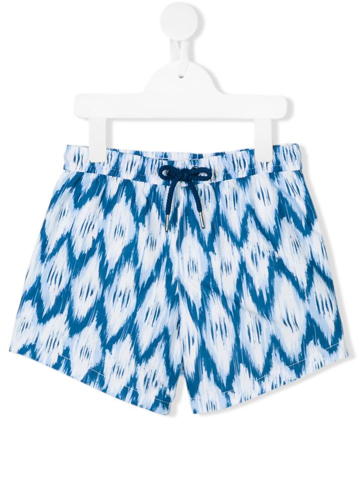 Sunuva - Printed Swim Shorts - Kids - Polyester - 2 Yrs, Blue