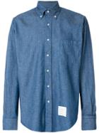 Thom Browne Regular Fit Long Sleeve Shirt In Shirting Denim - Blue