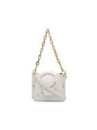 Yuzefi White Delila Leather Cross Body Bag