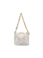 Yuzefi White Delila Leather Cross Body Bag