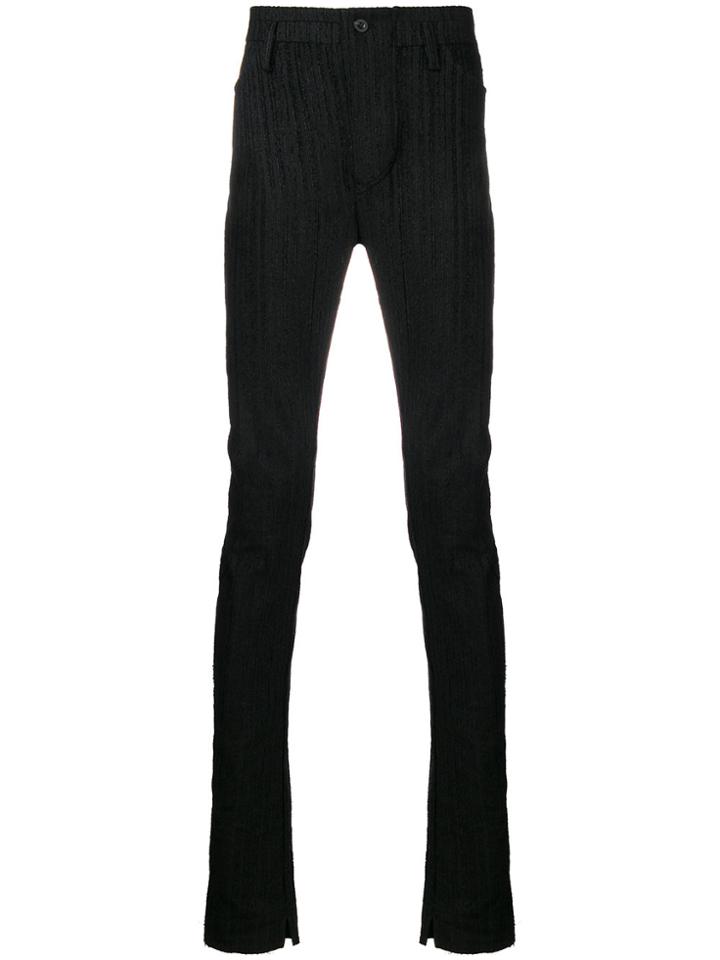 Lost & Found Ria Dunn Darted Slim-fit Trousers - Black