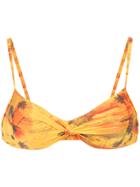 Lygia & Nanny Wrap Style Bikini Top - Yellow & Orange
