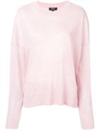 Theory Long-sleeve Flared Sweater - Pink