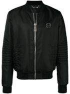 Philipp Plein Logo Bomber Jacket - Black