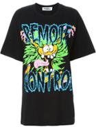 Jeremy Scott Remote Control Print T-shirt, Women's, Size: Small, Black, Cotton