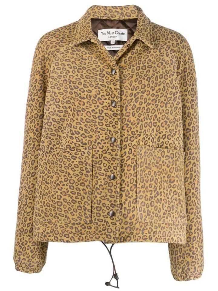 Ymc Leopard-print Jacket - Neutrals