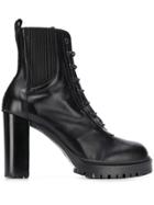 Karl Lagerfeld Karl X Carine Track Boots - Black