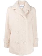 Stand Studio Shearling Double-breasted Coat - White