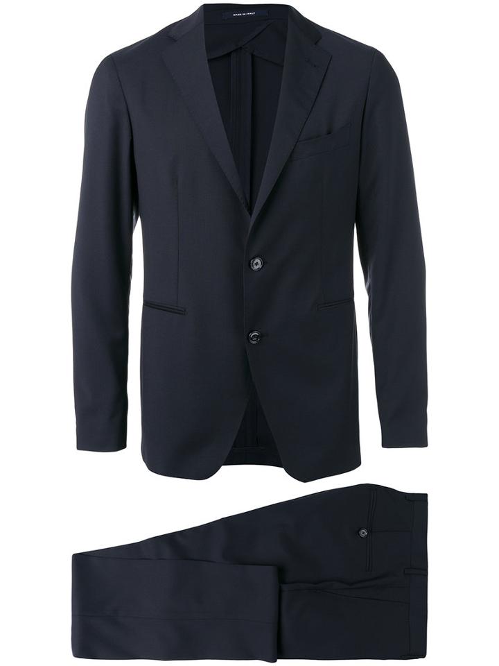 Tagliatore - Two Piece Wool Suit - Men - Cupro/virgin Wool - 50, Blue, Cupro/virgin Wool