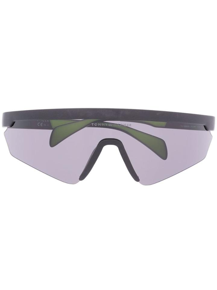 Tommy Hilfiger Oversized Mask Sunglasses - Black