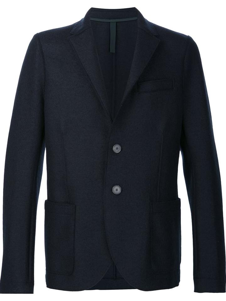 Harris Wharf London Button Blazer, Men's, Size: 50, Blue, Wool