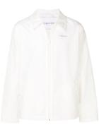 Calvin Klein Zipped Shirt Jacket - White