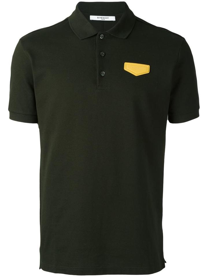 Givenchy Cuban-fit Logo Plaque Polo Shirt, Men's, Size: Xl, Green, Cotton