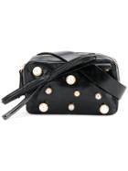 Red Valentino Faux Pearl-embellished Belt Bag - Black