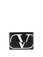 Valentino Valentino Garavani Logo Print Wallet - Black