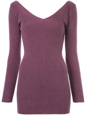 Clane Classic Fitted Sweater - Pink & Purple