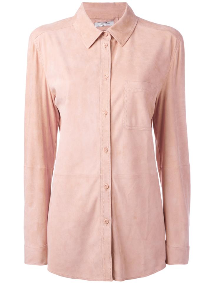 Desa Collection Chest Pocket Shirt - Pink & Purple