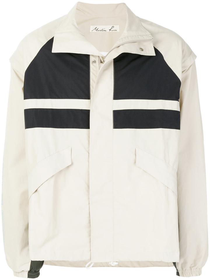 Martine Rose Panelled Sports Jacket - Nude & Neutrals