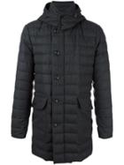 Moncler 'copernic' Padded Coat, Men's, Size: 5, Grey, Polyamide/wool/feather Down