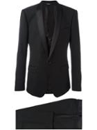 Dolce & Gabbana Three Piece Dinner Suit, Men's, Size: 48, Black, Silk/polyester/acetate/virgin Wool