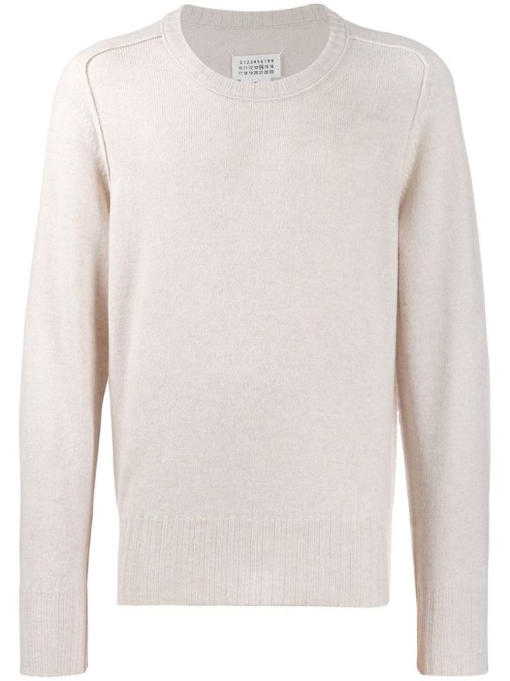 Maison Margiela Knit Crew Neck Sweater - Neutrals