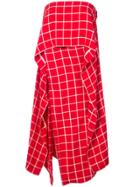 Monse Check Layered Mid Dress - Unavailable