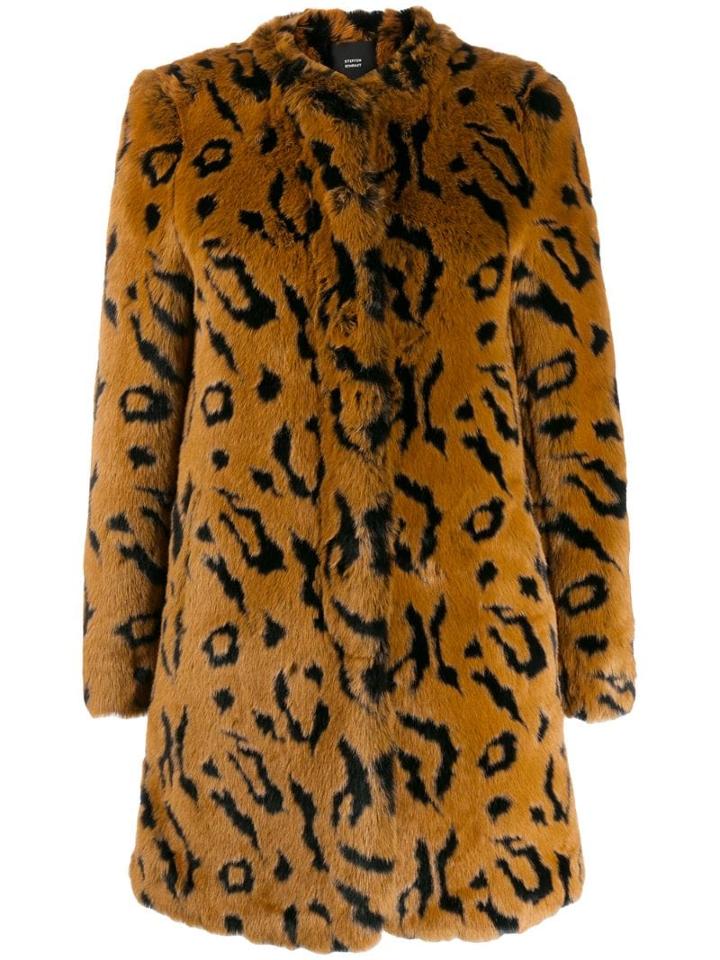Steffen Schraut Wild Faux Fur Coat - Brown