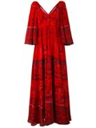 Valentino - Cross Back Dress - Women - Silk - 42, Red, Silk