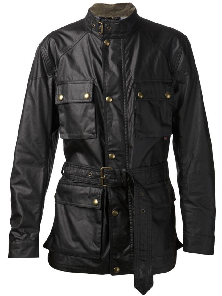 Belstaff Wax Jacket, Men's, Size: 56, Black, Cotton