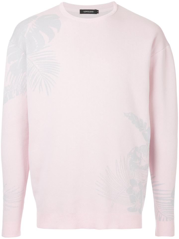 Loveless Intarsia Tropical Jumper - Pink & Purple