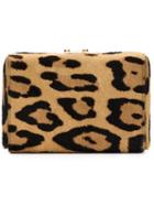Mark Cross Grace Box Clutch, Women's, Brown, Lamb Skin/pony Fur