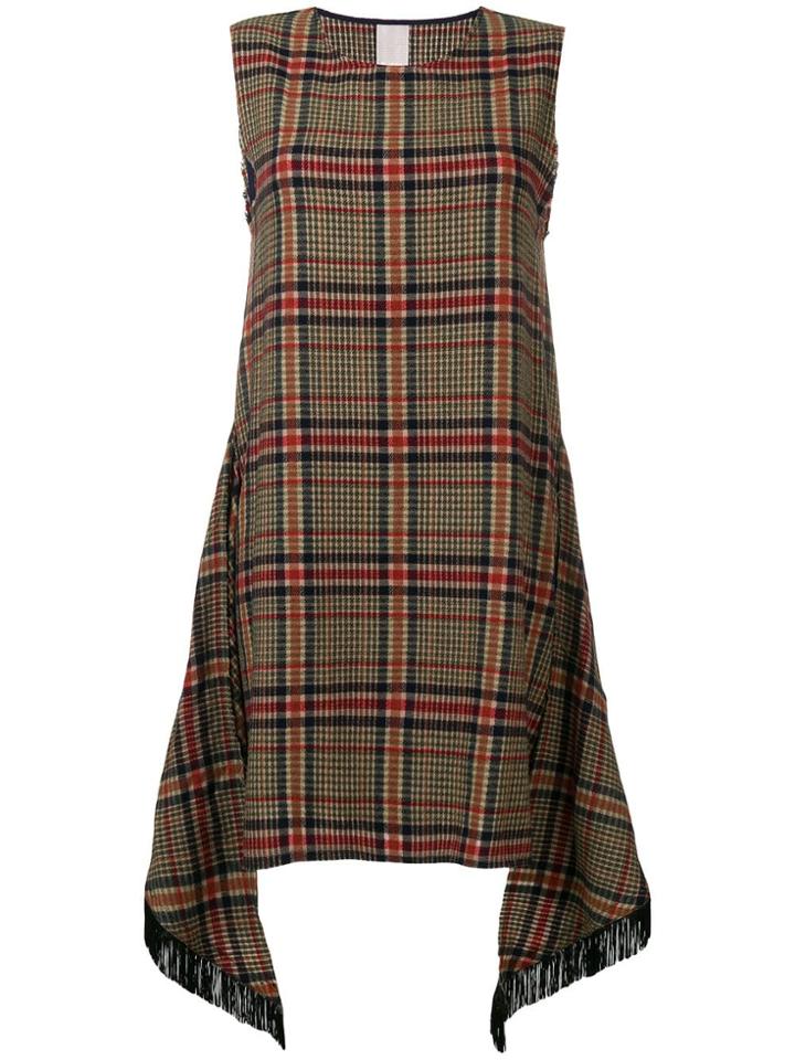 Pinko Plaid Mini Dress - Neutrals