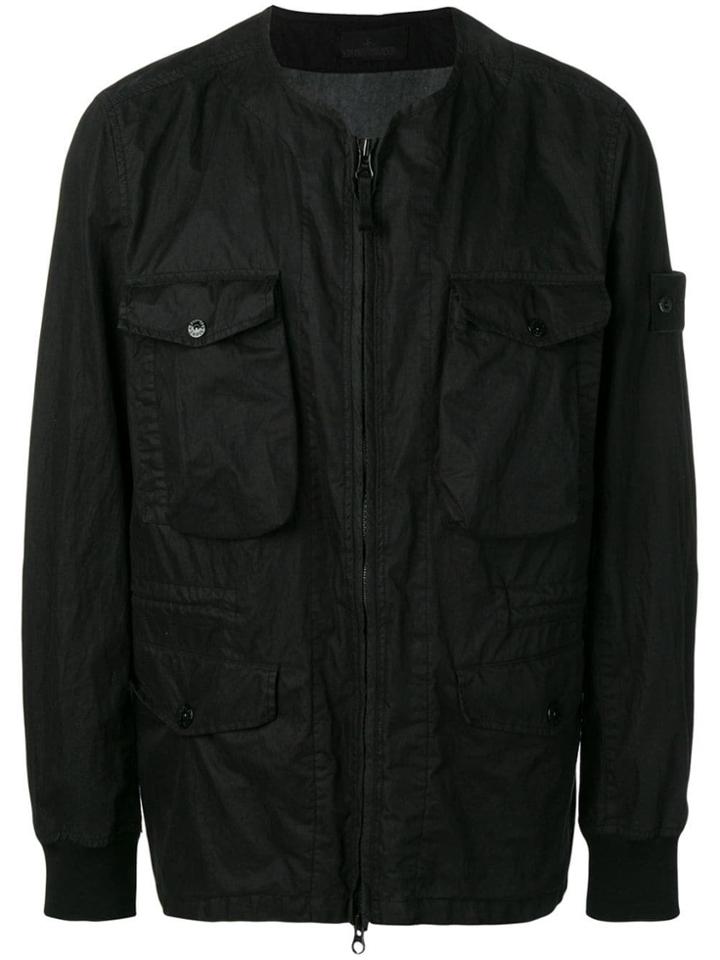 Stone Island Panelled Lightweight Jacket - Black