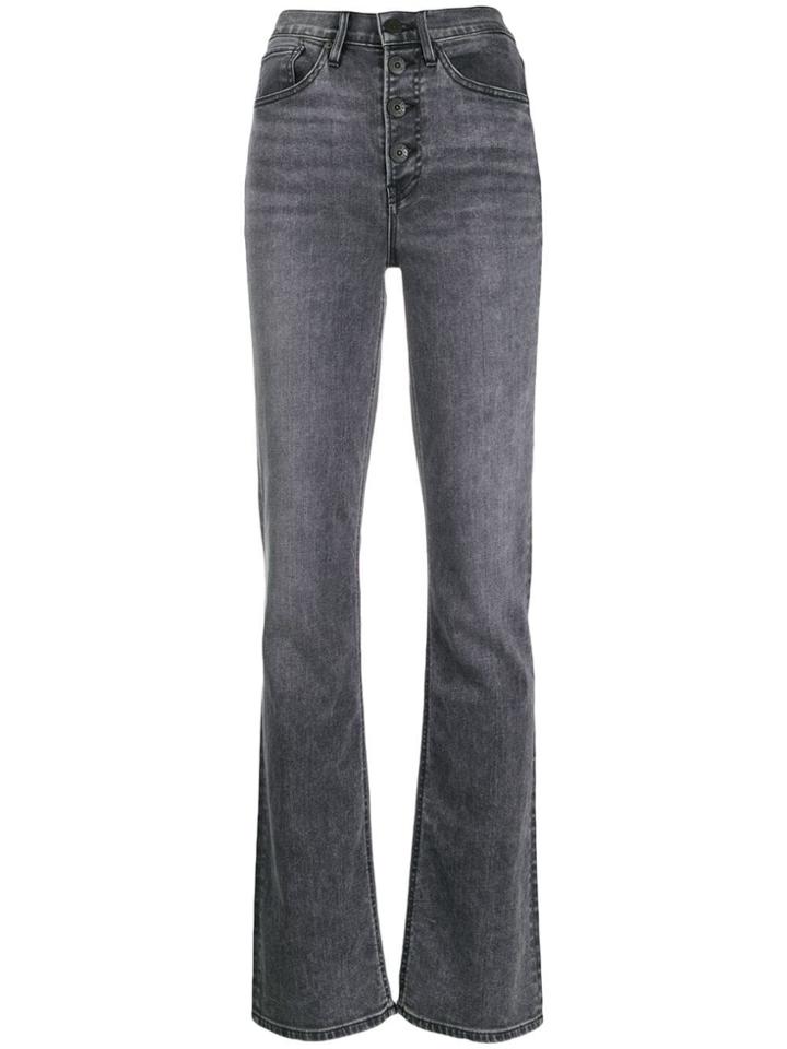 3x1 Mid-rise Flared Jeans - Grey