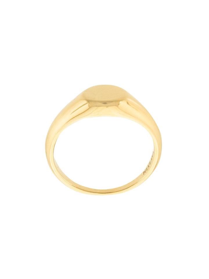 Nialaya Jewelry Mini Signet Ring - Gold