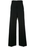 Chloé - Flared Trousers - Women - Silk/spandex/elastane/acetate/wool - 42, Black, Silk/spandex/elastane/acetate/wool