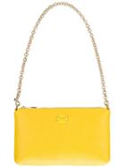 Dolce & Gabbana Small Zip Pouch, Women's, Yellow/orange, Leather