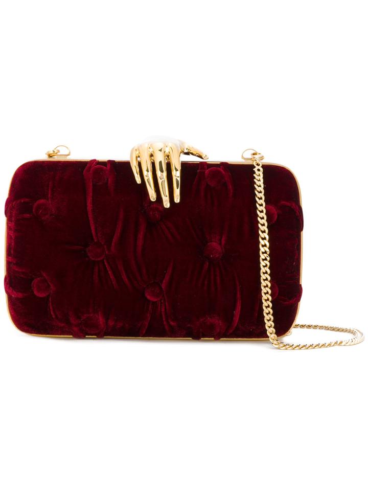 Benedetta Bruzziches Hand-lock Clutch - Red