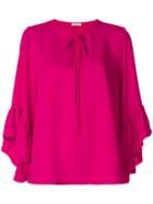 P.a.r.o.s.h. Ruffled Sleeves Blouse - Pink