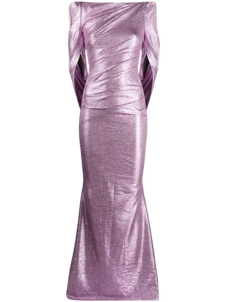 Talbot Runhof Ponceau Evening Gown - Pink