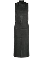 Roland Mouret High Neck Knit Dress - Black
